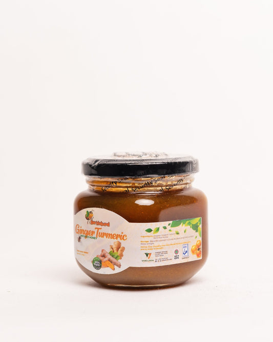 Bee Natural ginger turmeric infused raw honey from Kenya — natural unprocessed artisan honey