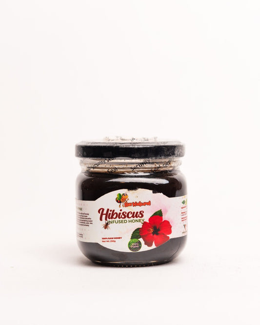 Bee Natural hibiscus infused raw honey from Kenya — natural unprocessed artisan honey