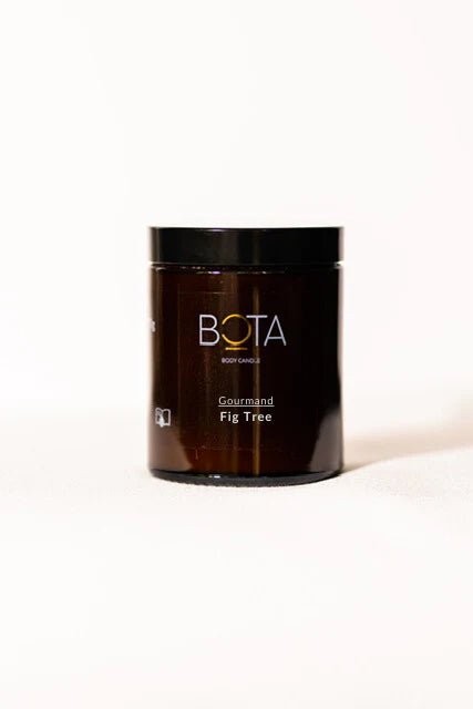 BOTA Fig Tree massage body candle 55g — fresh fig woods and warm amber natural skincare