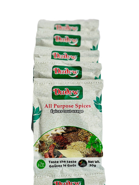 Deedew All Purpose Seasoning (Strip of 10 sachets 30g Each) - Nathez out of Africa