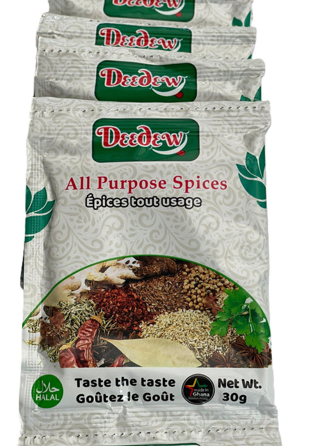 Deedew All Purpose Seasoning (Strip of 10 sachets 30g Each) - Nathez out of Africa