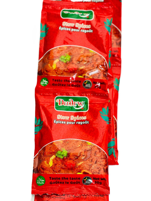 Deedew Stew Spices (Strip of 10 sachets 30g each) - Nathez out of Africa