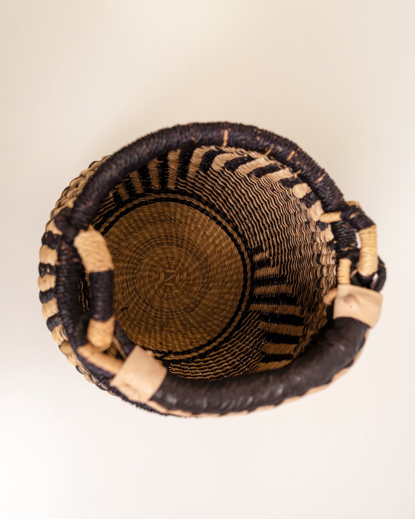 Dugbila Small Bolga Basket – Handwoven African Storage Basket | Ethical Ghanaian Craft - Nathez out of Africa