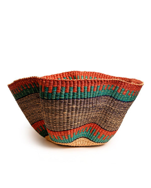 Elegant Wavy Hand - Woven Basket - Nathez out of Africa