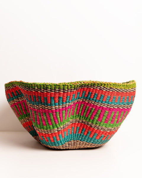 Elegant Wavy Hand - Woven Basket - Nathez out of Africa