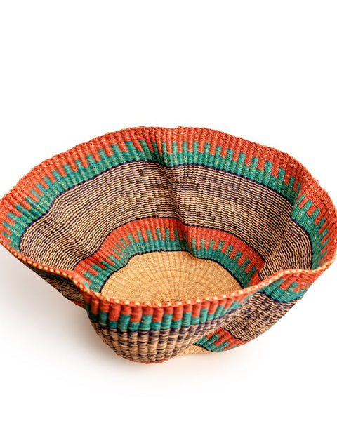 Elegant Wavy Hand - Woven Basket - Nathez out of Africa