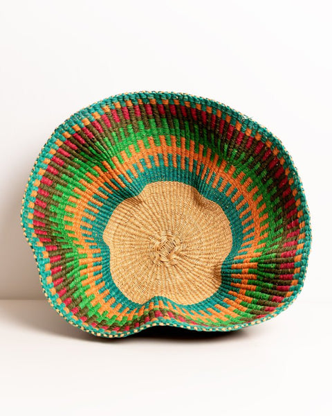 Elegant Wavy Hand - Woven Basket - Nathez out of Africa