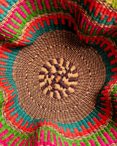 Elegant Wavy Hand - Woven Basket - Nathez out of Africa