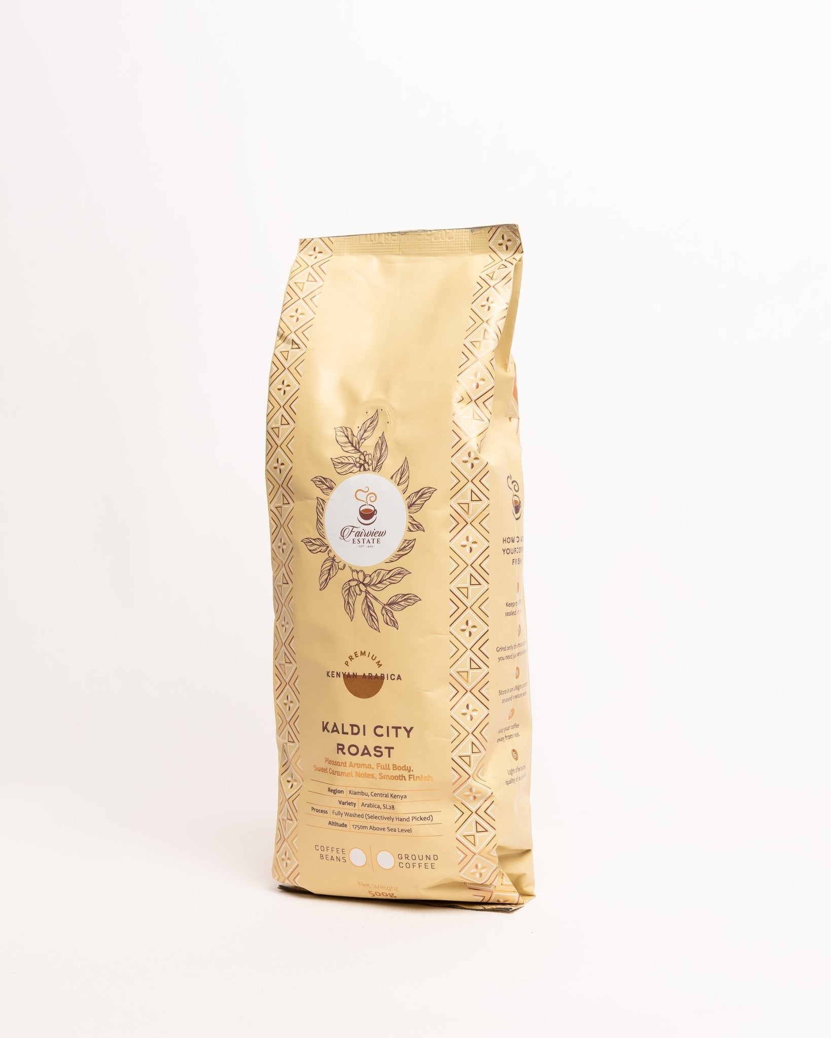 Fairview Kaldi City Beans Ethiopian coffee — premium roasted specialty coffee beans