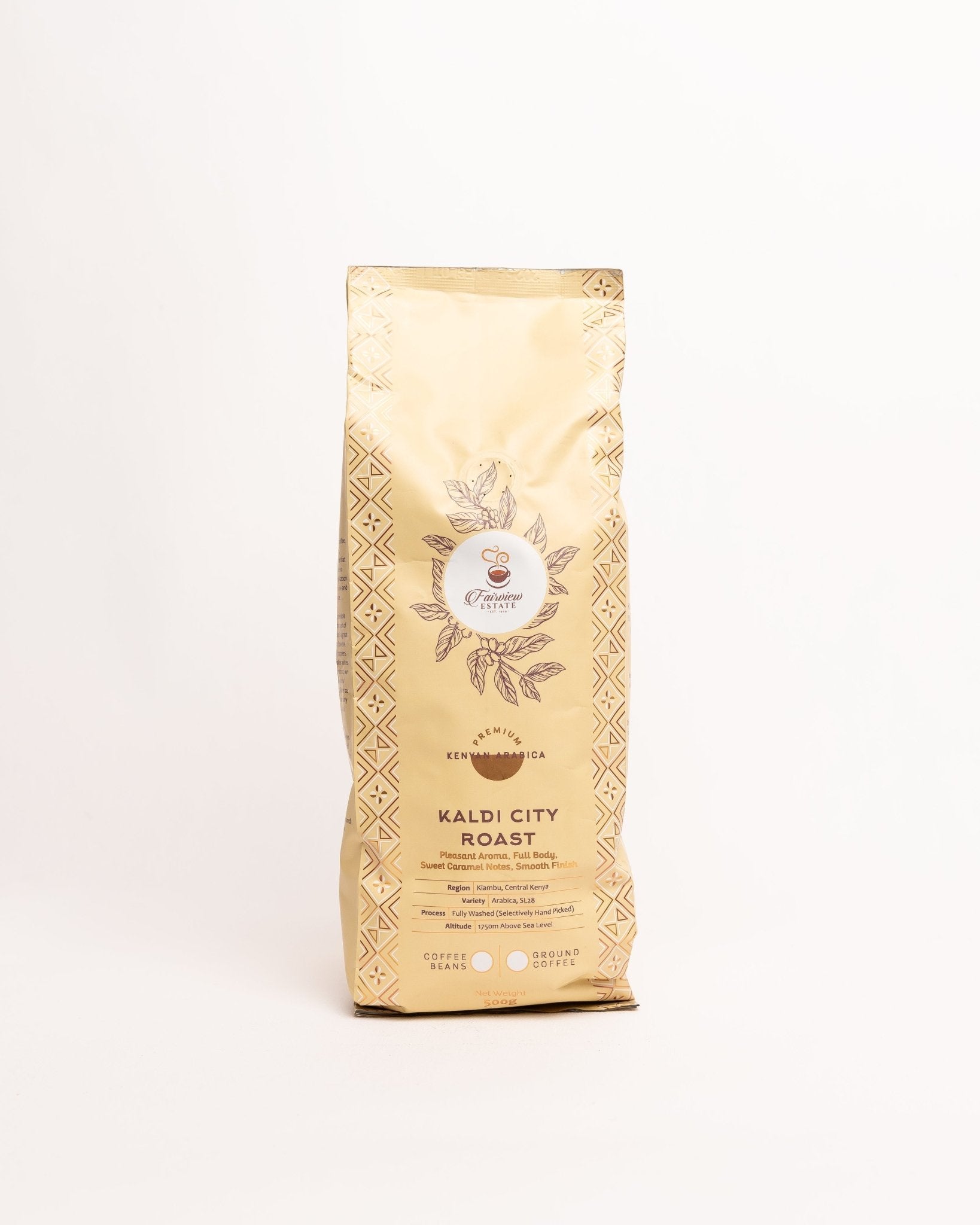 Fairview Kaldi City Beans Ethiopian coffee — premium roasted specialty coffee beans