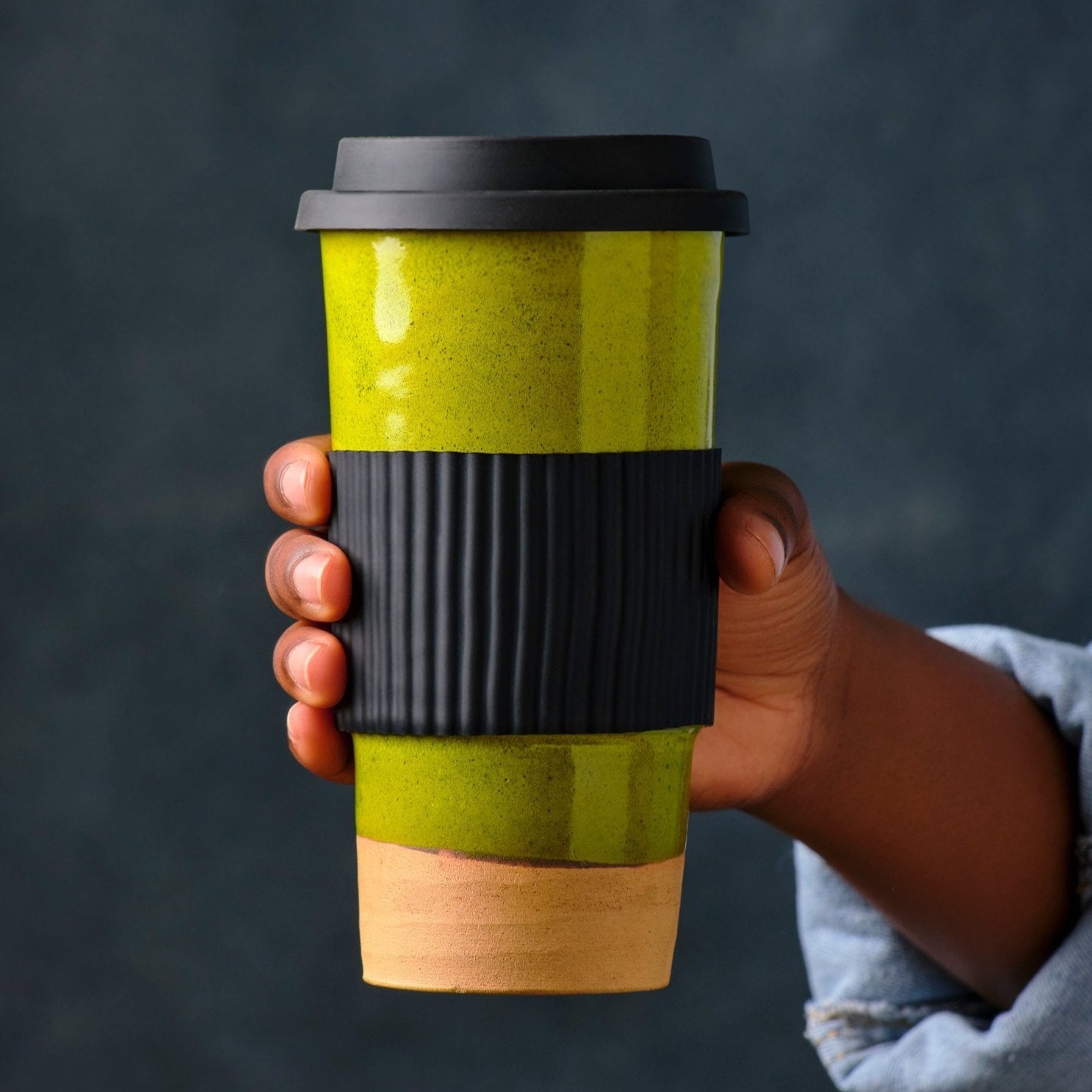 Hand-crafted neem wood tumbler — natural artisan kitchenware from Africa