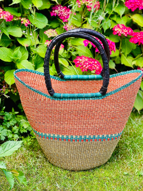 Hand - Woven Bolgatanga U - Shopper Handbag (2) - Nathez out of Africa