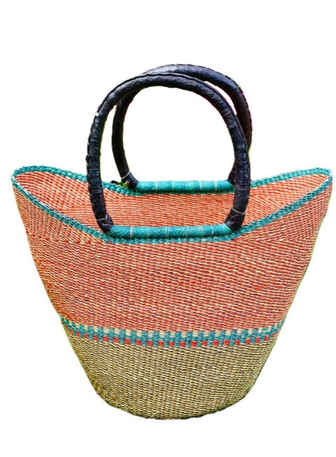 Hand - Woven Bolgatanga U - Shopper Handbag (2) - Nathez out of Africa