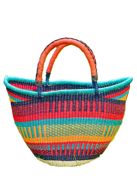 Hand - Woven Bolgatanga U - Shopper Handbag - Nathez out of Africa