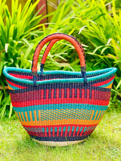 Hand - Woven Bolgatanga U - Shopper Handbag - Nathez out of Africa