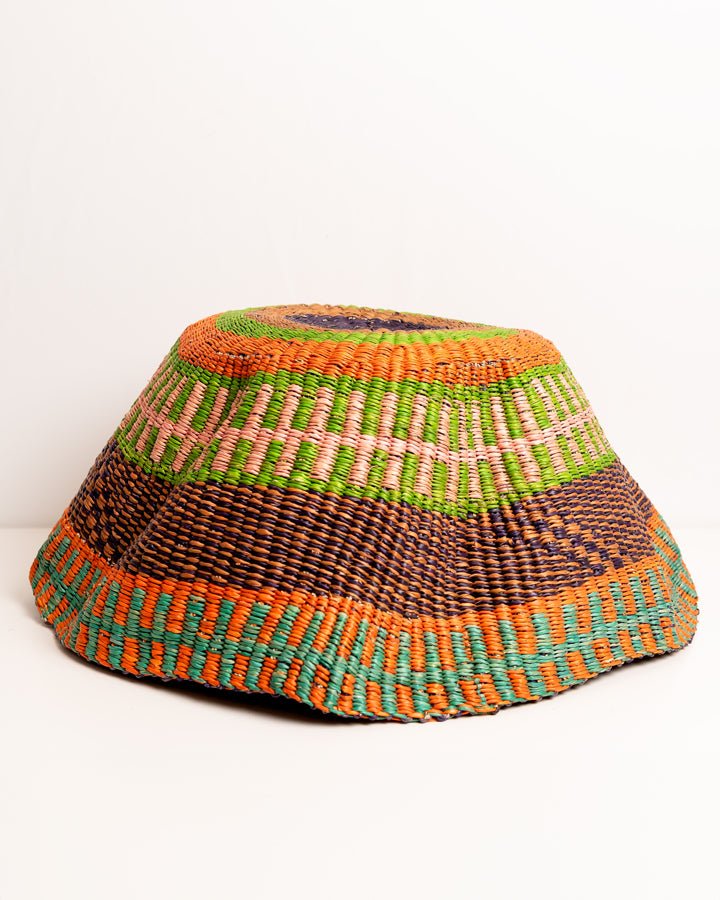 Hand-woven African lamp shade — artisan-crafted sustainable natural fibre lighting decor