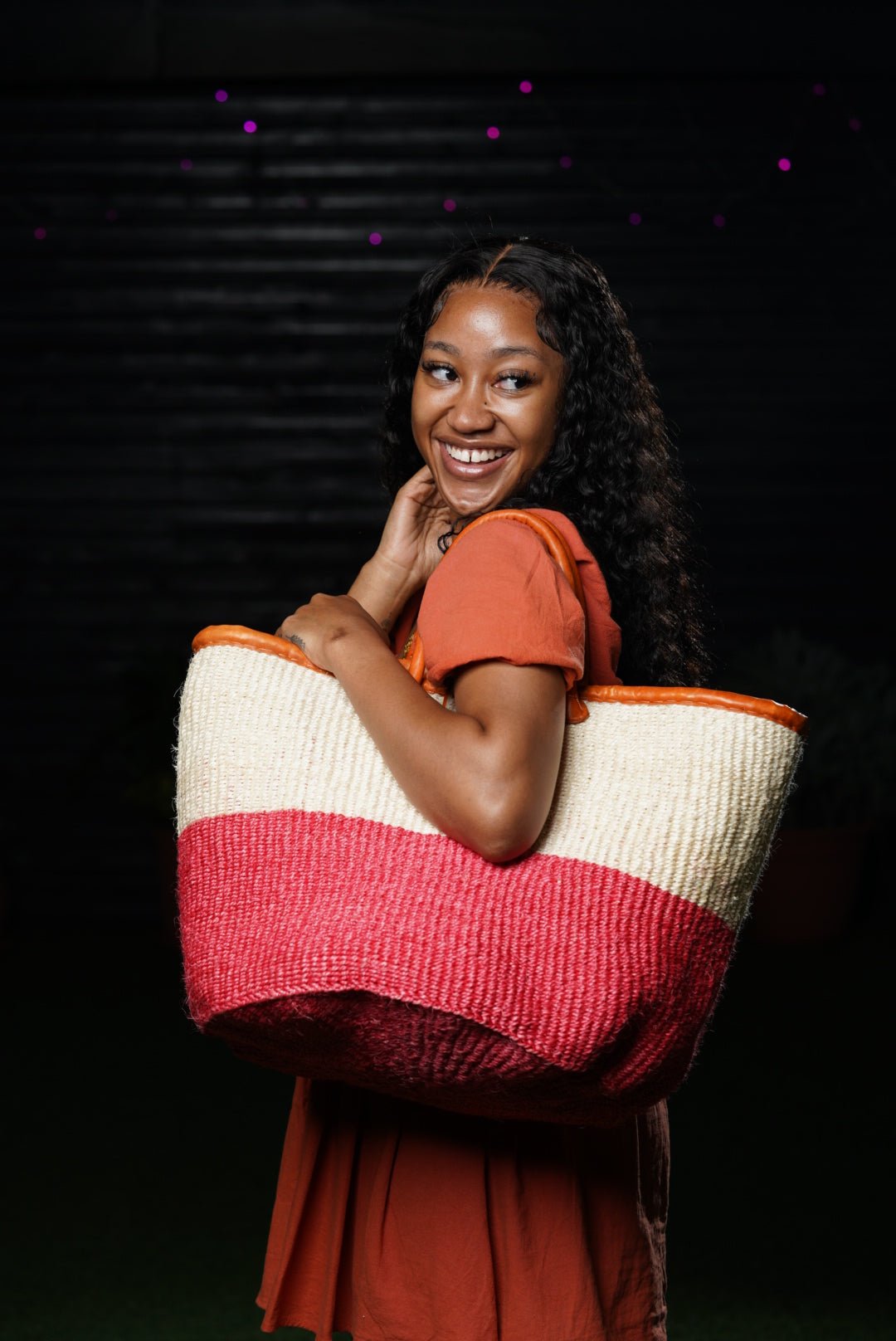 Hand-woven Kenyan sisal handbag Ref 33 — sustainable eco-friendly African artisan craft