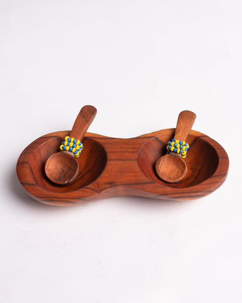 Handcrafted Wooden Spice Bowl - Nathez out of Africa