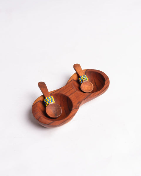 Handcrafted Wooden Spice Bowl - Nathez out of Africa