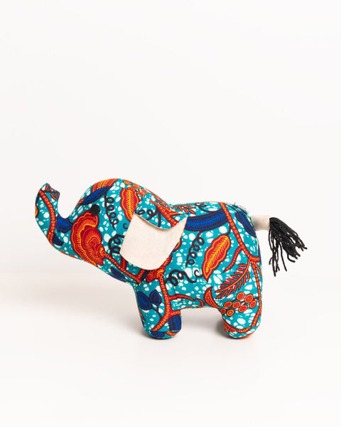 Handmade African Textile Soft Toy - Elephant (Medium) - Nathez out of Africa