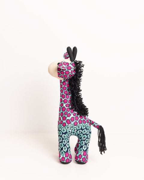 Handmade African Textile Soft Toy - Giraffe (Medium) - Nathez out of Africa