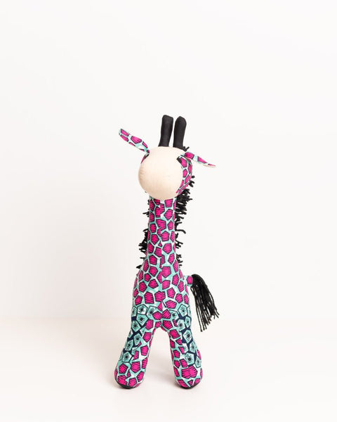 Handmade African Textile Soft Toy - Giraffe (Medium) - Nathez out of Africa