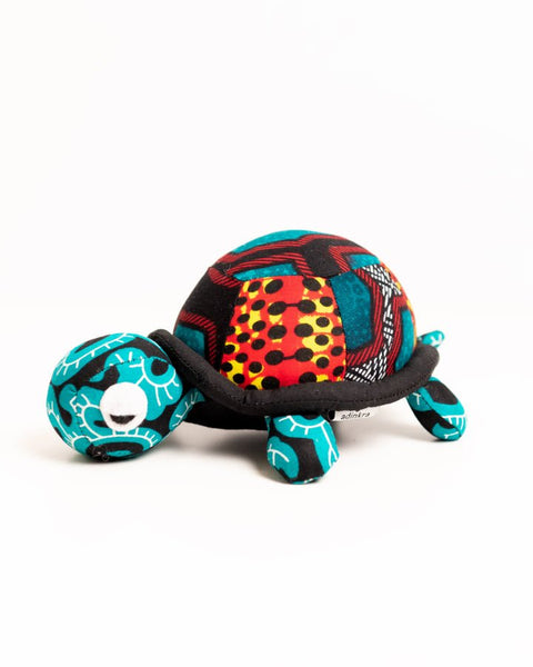 Handmade African Textile Soft Toy - Tortoise (Medium) - Nathez out of Africa