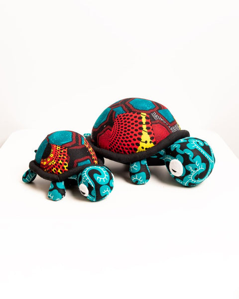 Handmade African Textile Soft Toy - Tortoise (Medium) - Nathez out of Africa