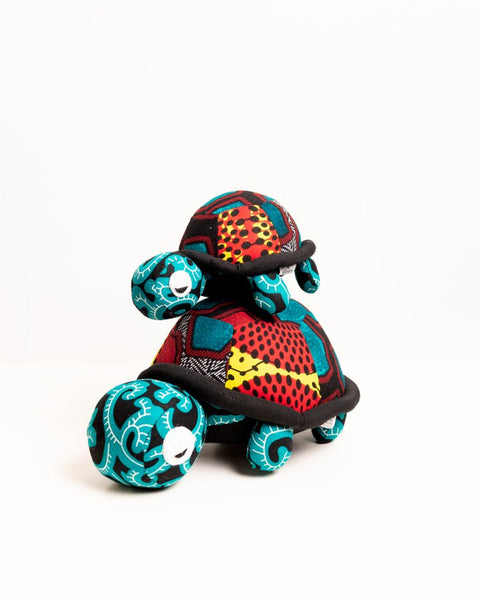 Handmade African Textile Soft Toy - Tortoise (Medium) - Nathez out of Africa