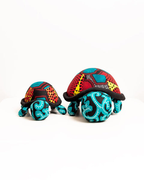 Handmade African Textile Soft Toy - Tortoise (Medium) - Nathez out of Africa