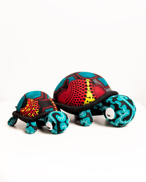 Handmade African Textile Soft Toy - Tortoise (Medium) - Nathez out of Africa