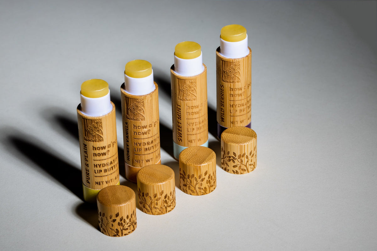 Nokware honey and vanilla shea butter lip balm — natural plant-based moisturising lip care