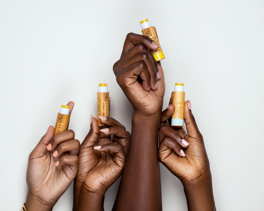Nokware honey and vanilla shea butter lip balm — natural plant-based moisturising lip care