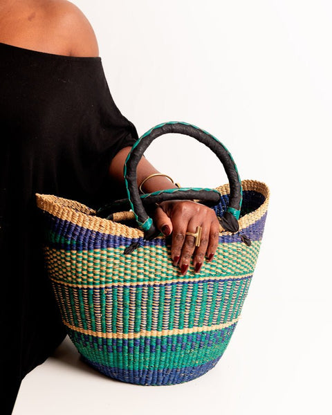 Juliana Hand - Woven Bolgatanga U - Shopper Basket 0010 - Nathez out of Africa