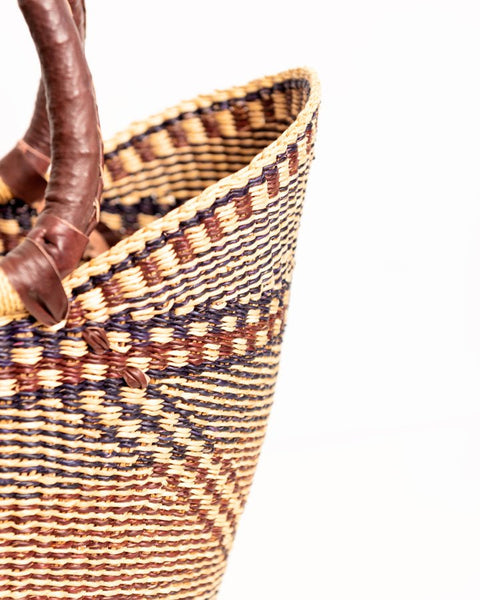 Juliana Hand - Woven Bolgatanga U - Shopper Basket 006 - Nathez out of Africa