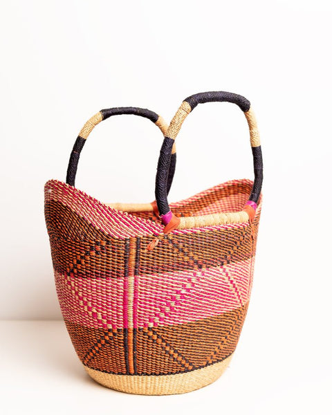 Juliana U - Shopper Bolga Basket | Handwoven African Basket - Nathez out of Africa