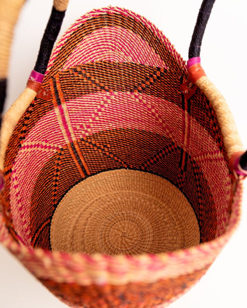 Juliana U - Shopper Bolga Basket | Handwoven African Basket - Nathez out of Africa