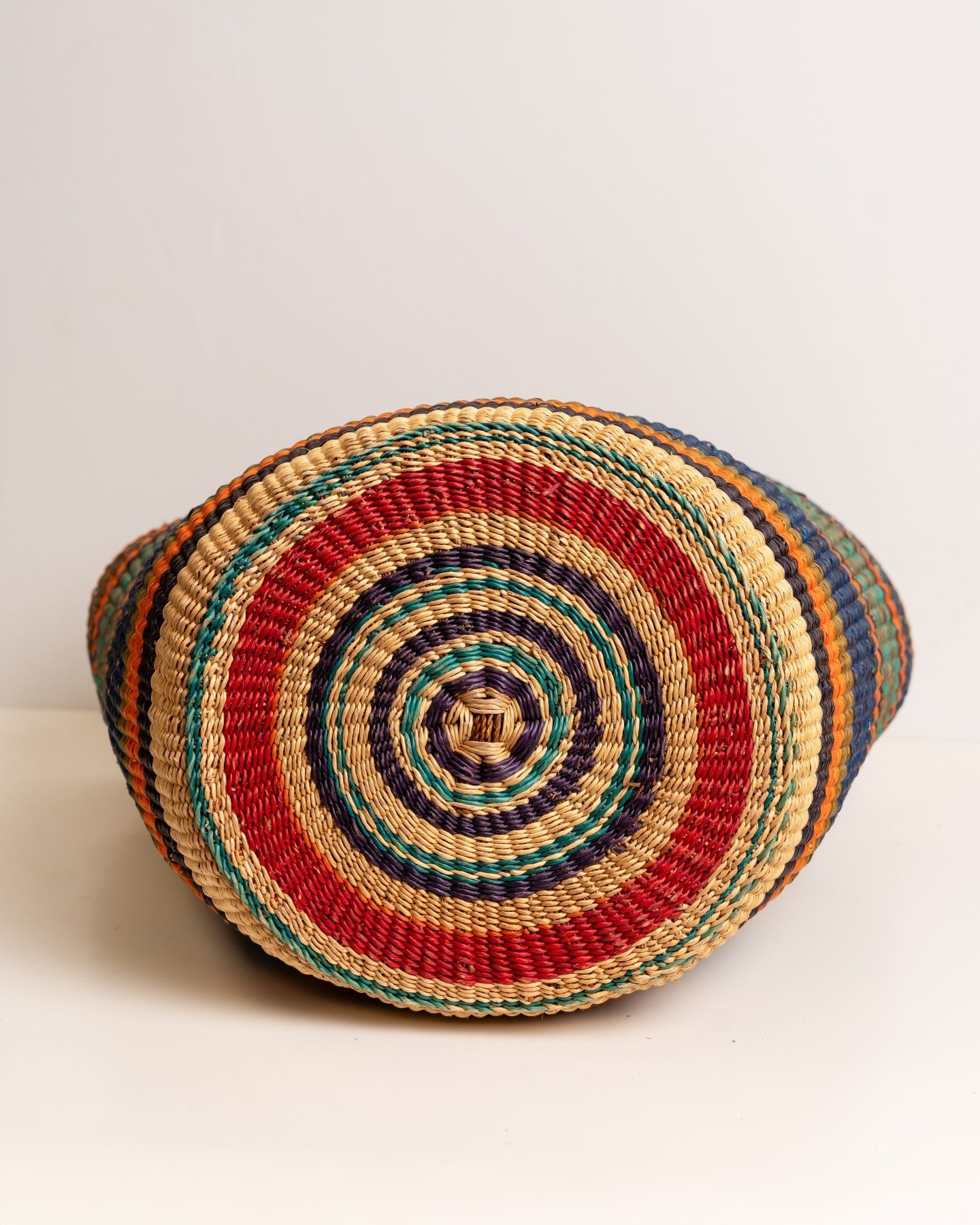 Juliana U - Shopper Bolga Basket – Handwoven African Market Basket with Leather Handles - Nathez out of Africa