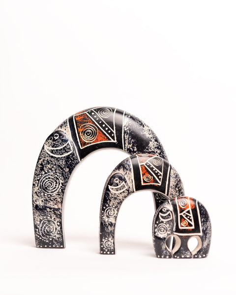 Kenyan Soap Stone Elephant Family - Nathez out of Africa