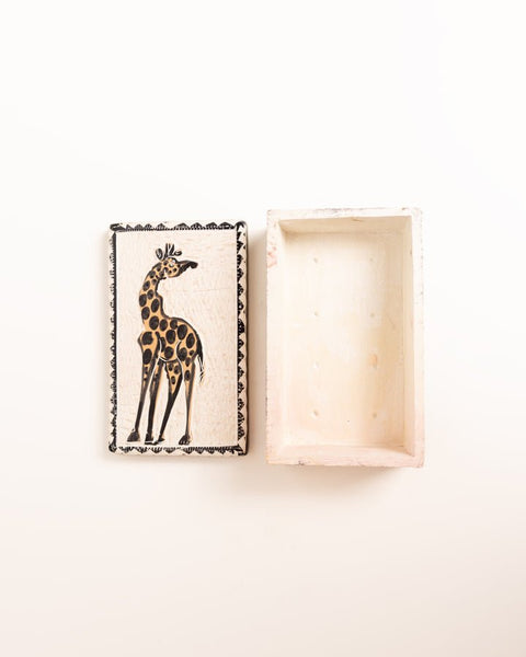 Kenyan Soap Stone Giraffe Trinket Box - Nathez out of Africa