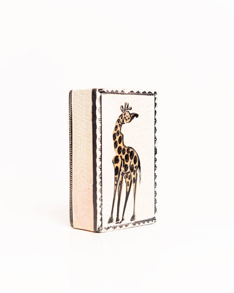 Kenyan Soap Stone Giraffe Trinket Box - Nathez out of Africa