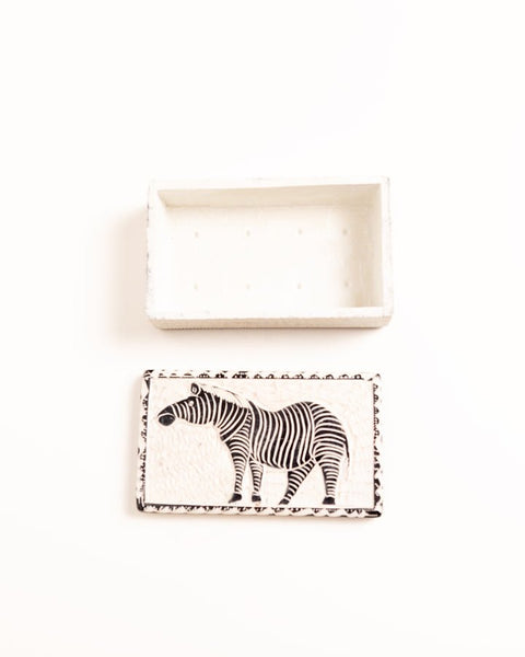 Kenyan Soap Stone Zebra Trinket Box (Copy) - Nathez out of Africa