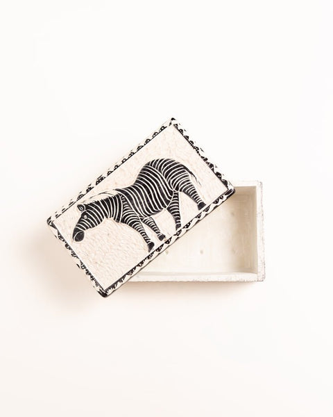 Kenyan Soap Stone Zebra Trinket Box (Copy) - Nathez out of Africa