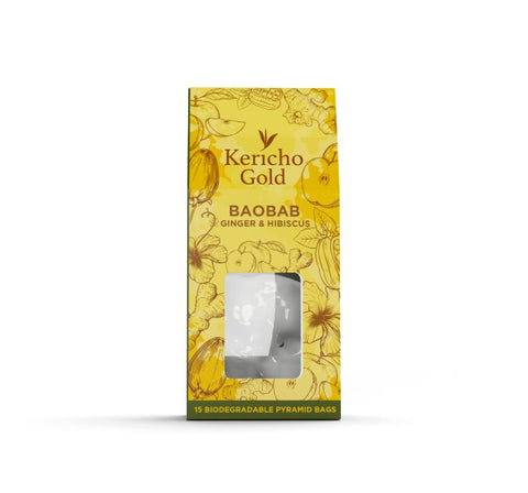 Kericho Gold Baobab Ginger & Hibiscus (15 bags) - Nathez out of Africa