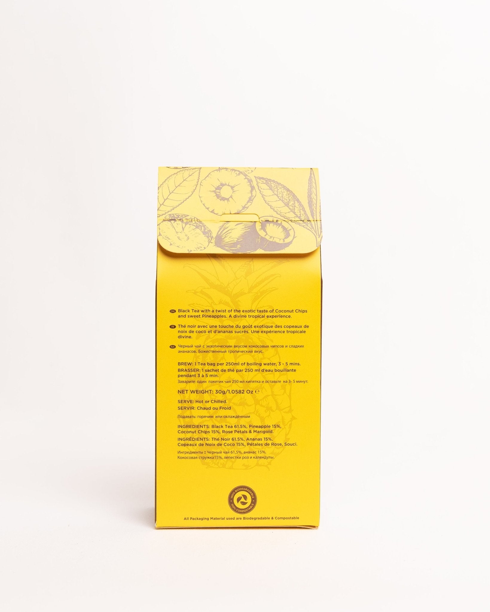 Kericho Gold Black Tea Pineapple and Coconut 15 bags — premium Kenyan exotic blend