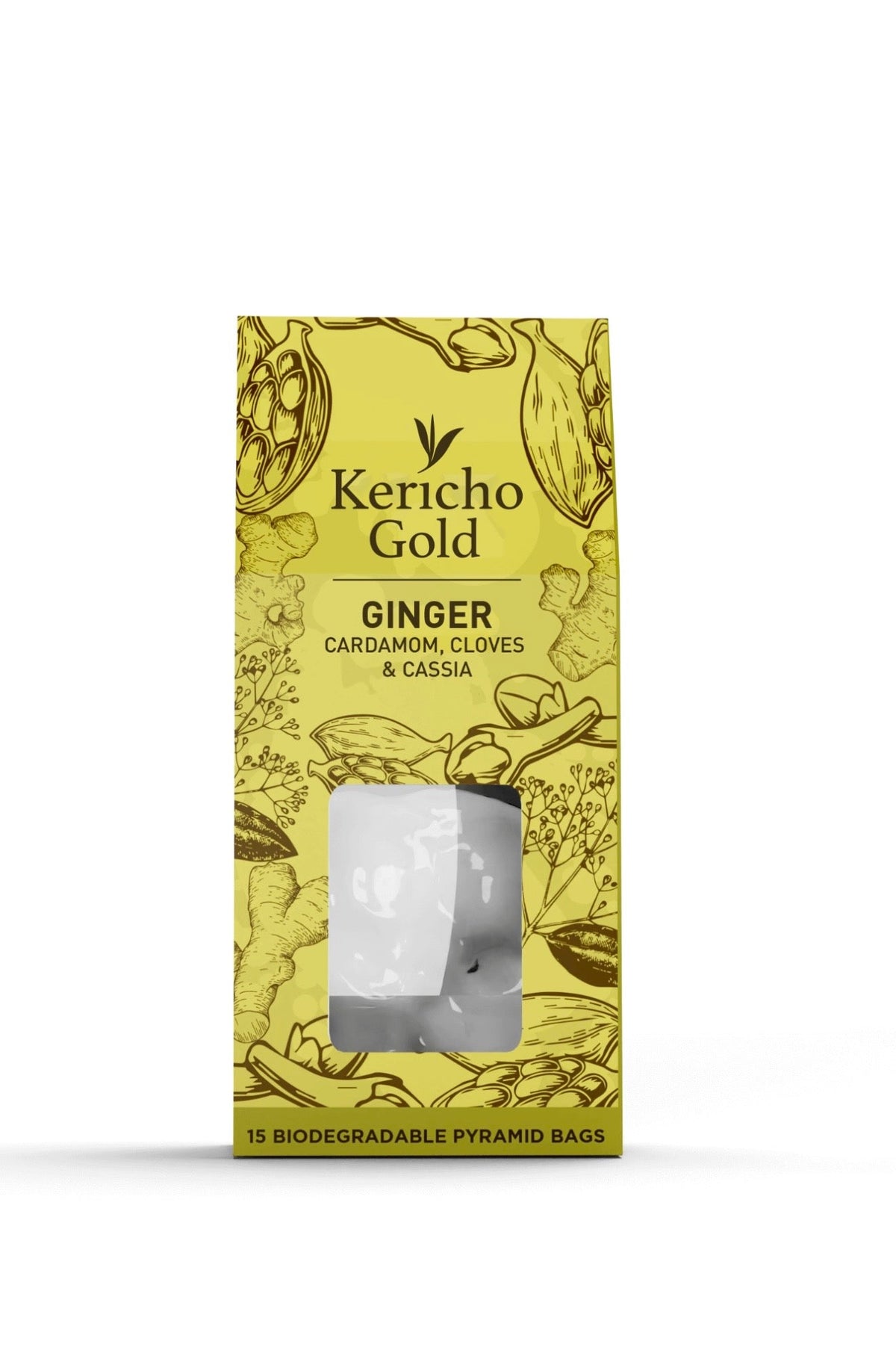 Kericho Gold ginger tea with cardamom cloves and cassia — premium East African spiced tea
