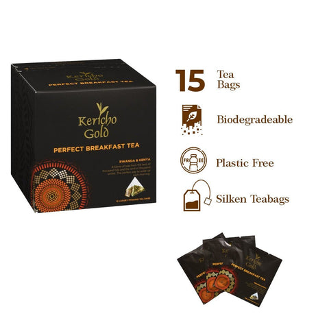 Kericho Gold Perfect Breakfast Tea (15 Bags) - Nathez out of Africa