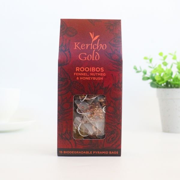 Kericho Gold Rooibos Fennel Nutmeg & Honeybush (15 Bags) - Nathez out of Africa