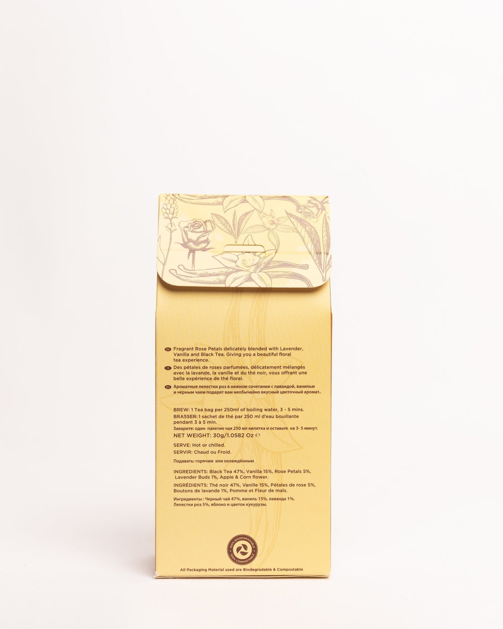 Kericho Gold Vanilla Lavender and Rose tea 15 bags — premium Kenyan floral blend