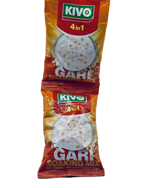 Kivo 4 - 1 Gari Mix (Single Sachets 125g each) Contains Peanuts - Nathez out of Africa